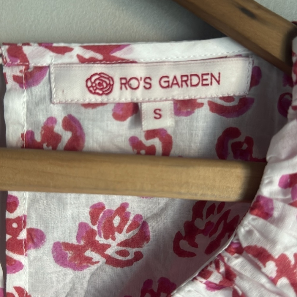 Ro’s Garden Ruffle blouse Small - Picture 5 of 10